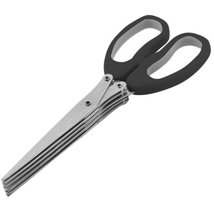 alfa-2723-2LPWll-0 ΨΑΛΙΔΙ ΧΟΡΤΑΡΙΚΩΝ 22CM ΙΝΟΧ ΜΕ 5 ΛΕΠΙΔΕΣ ΚΑΙ ΠΛΑΣΤΙΚΗ ΛΑΒΗ