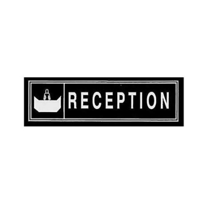 alfa-4885-0Lig2F-0 ΠΙΝΑΚΙΔΑ ΤΟΙΧΟΥ -RECEPTION- 6X20 CM