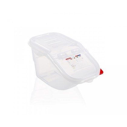 alfa-6943-38kACC-0 ΔΟΧΕΙΟ ΤΡΟΦΙΜΩΝ (ΤΑΠΕΡ) ΜΕ ΣΠΑΣΤΟ ΚΑΠΑΚΙ GN 1/3 7 LT